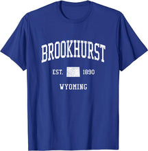 Brookhurst Wyoming WY T-Shirt Vintage Athletic Sports Design Tee