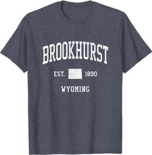 Brookhurst Wyoming WY T-Shirt Vintage Athletic Sports Design Tee