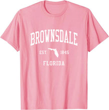 Brownsdale Florida FL T-Shirt Vintage Athletic Sports Design Tee