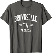 Brownsdale Florida FL T-Shirt Vintage Athletic Sports Design Tee