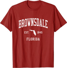 Brownsdale Florida FL T-Shirt Vintage Athletic Sports Design Tee