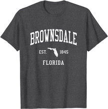 Brownsdale Florida FL T-Shirt Vintage Athletic Sports Design Tee