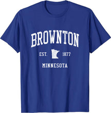 Brownton Minnesota MN T-Shirt Vintage Athletic Sports Design Tee