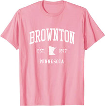 Brownton Minnesota MN T-Shirt Vintage Athletic Sports Design Tee