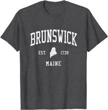 Brunswick Maine ME T-Shirt Vintage Athletic Sports Design Tee
