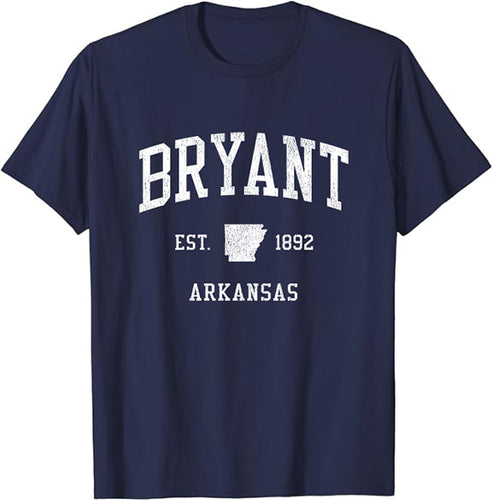 Bryant Arkansas AR T-Shirt Vintage Athletic Sports Design Tee