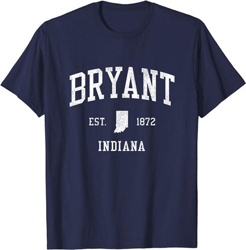 Bryant Indiana IN T-Shirt Vintage Athletic Sports Design Tee