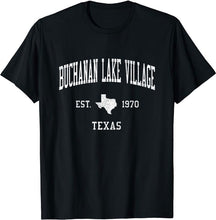 Buchanan Lake Village Texas TX T-Shirt Vintage Athletic Sports Design Tee