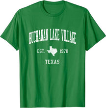 Buchanan Lake Village Texas TX T-Shirt Vintage Athletic Sports Design Tee