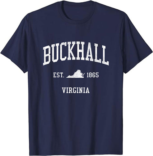 Buckhall Virginia VA Vintage Athletic Sports Design T-Shirt JS01