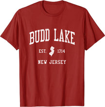 Budd Lake New Jersey NJ T-Shirt Vintage Athletic Sports Design Tee