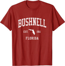 Bushnell Florida FL T-Shirt Vintage Athletic Sports Design Tee