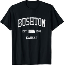 Bushton Kansas KS T-Shirt Vintage Athletic Sports Design Tee