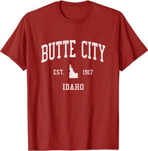 Butte City Idaho ID T-Shirt Vintage Athletic Sports Design Tee