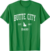 Butte City Idaho ID T-Shirt Vintage Athletic Sports Design Tee