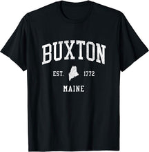 Buxton Maine ME T-Shirt Vintage Athletic Sports Design Tee