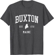 Buxton Maine ME T-Shirt Vintage Athletic Sports Design Tee