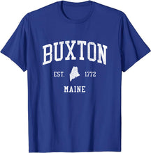 Buxton Maine ME T-Shirt Vintage Athletic Sports Design Tee