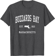 Buzzards Bay Massachusetts MA T-Shirt Vintage Athletic Sports Design Tee