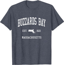 Buzzards Bay Massachusetts MA T-Shirt Vintage Athletic Sports Design Tee