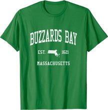 Buzzards Bay Massachusetts MA T-Shirt Vintage Athletic Sports Design Tee