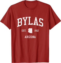 Bylas Arizona AZ T-Shirt Vintage Athletic Sports Design Tee