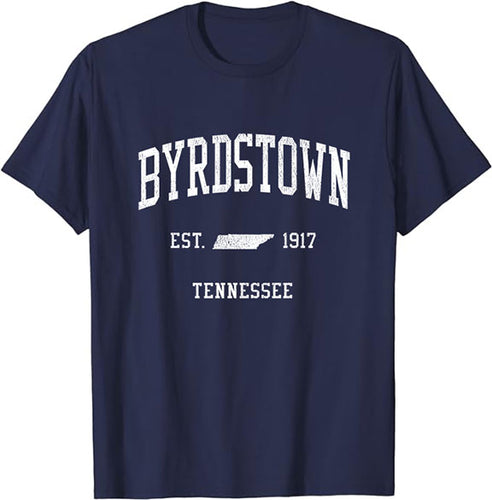 Byrdstown Tennessee TN T-Shirt Vintage Athletic Sports Design Tee