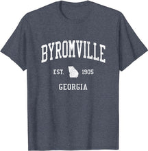 Byromville Georgia GA T-Shirt Vintage Athletic Sports Design Tee