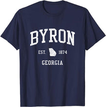 Byron Georgia GA T-Shirt Vintage Athletic Sports Design Tee