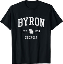 Byron Georgia GA T-Shirt Vintage Athletic Sports Design Tee