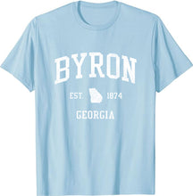 Byron Georgia GA T-Shirt Vintage Athletic Sports Design Tee