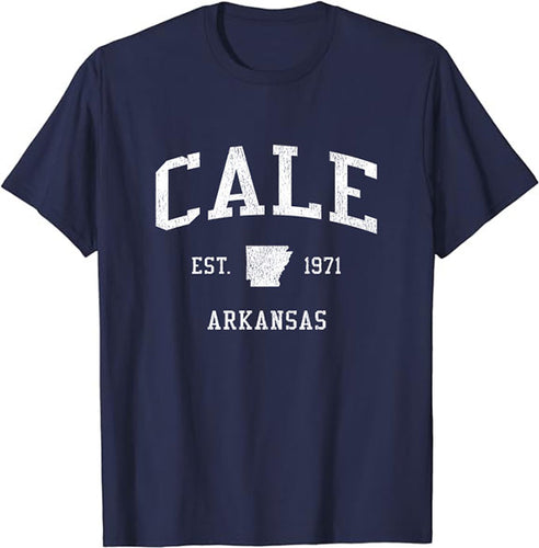 Cale Arkansas AR T-Shirt Vintage Athletic Sports Design Tee