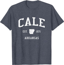 Cale Arkansas AR T-Shirt Vintage Athletic Sports Design Tee
