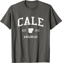 Cale Arkansas AR T-Shirt Vintage Athletic Sports Design Tee