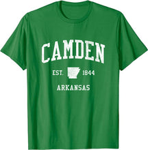 Camden Arkansas AR T-Shirt Vintage Athletic Sports Design Tee