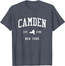 Camden New York NY T-Shirt Vintage Athletic Sports Design Tee