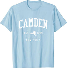 Camden New York NY T-Shirt Vintage Athletic Sports Design Tee