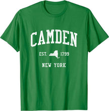 Camden New York NY T-Shirt Vintage Athletic Sports Design Tee