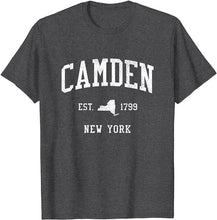 Camden New York NY T-Shirt Vintage Athletic Sports Design Tee