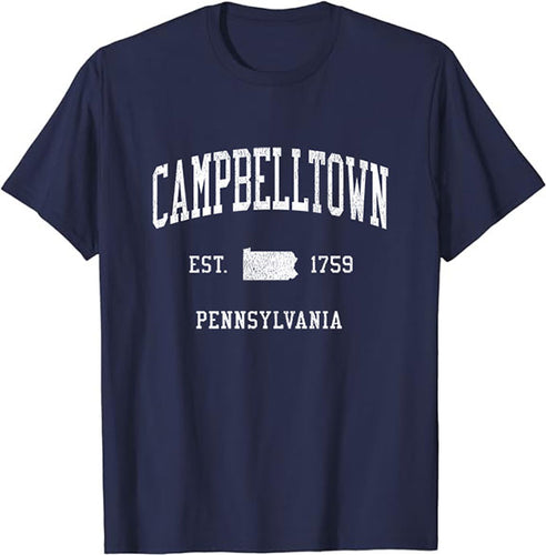 Campbelltown Pennsylvania PA T-Shirt Vintage Athletic Sports Design Tee