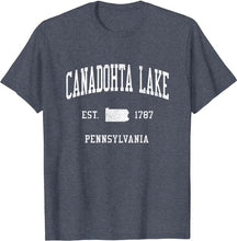 Canadohta Lake Pennsylvania PA T-Shirt Vintage Athletic Sports Design Tee