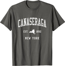 Canaseraga New York NY T-Shirt Vintage Athletic Sports Design Tee