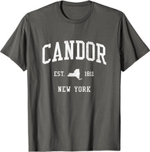 Candor New York NY T-Shirt Vintage Athletic Sports Design Tee