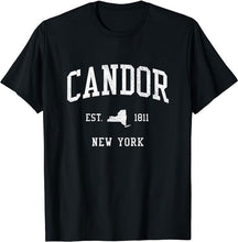 Candor New York NY T-Shirt Vintage Athletic Sports Design Tee