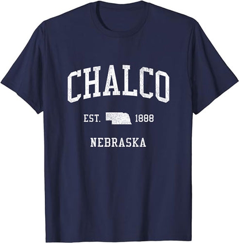 Chalco Nebraska NE T-Shirt Vintage Athletic Sports Design Tee