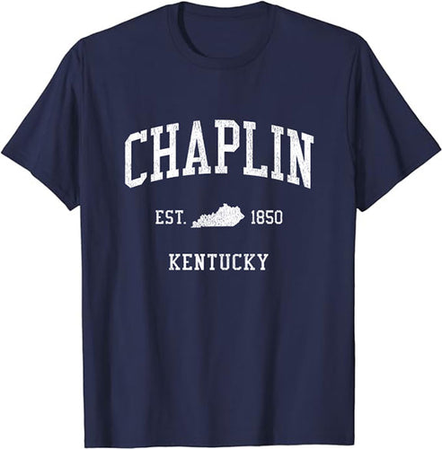 Chaplin Kentucky KY T-Shirt Vintage Athletic Sports Design Tee