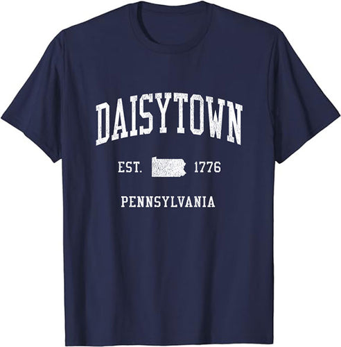 Daisytown Pennsylvania PA T-Shirt Vintage Athletic Sports Design Tee