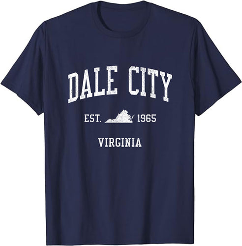 Dale City Virginia VA Vintage Athletic Sports Design T-Shirt JS01