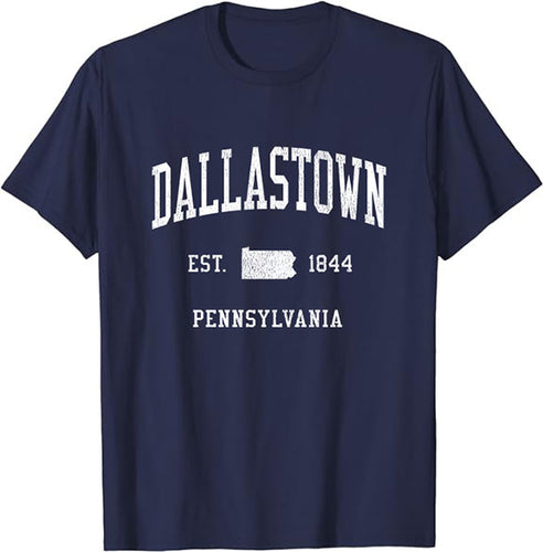 Dallastown Pennsylvania PA T-Shirt Vintage Athletic Sports Design Tee