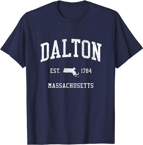 Dalton Massachusetts MA T-Shirt Vintage Athletic Sports Design Tee